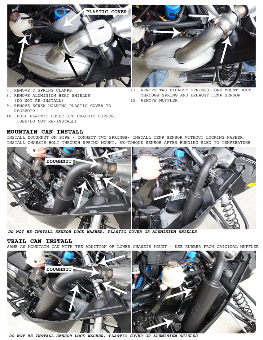 2017-2023 Ski-Doo Gen 4 850 E-TEC Mountain Muffler