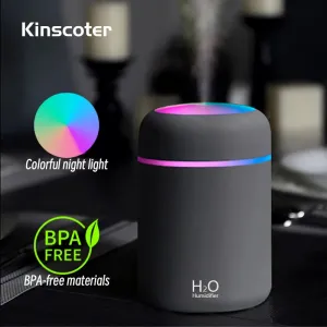 300ml Portable Mini USB Aroma Diffuser - Ideal for Bedroom, Home, Car & Office Atmosphere Enhancement!