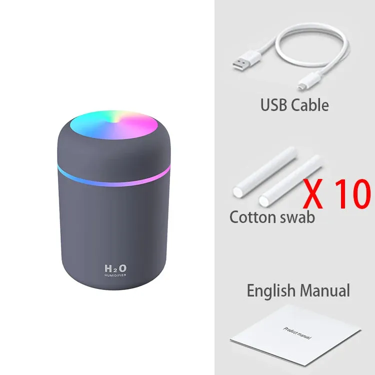 300ml Portable Mini USB Aroma Diffuser - Ideal for Bedroom, Home, Car & Office Atmosphere Enhancement!