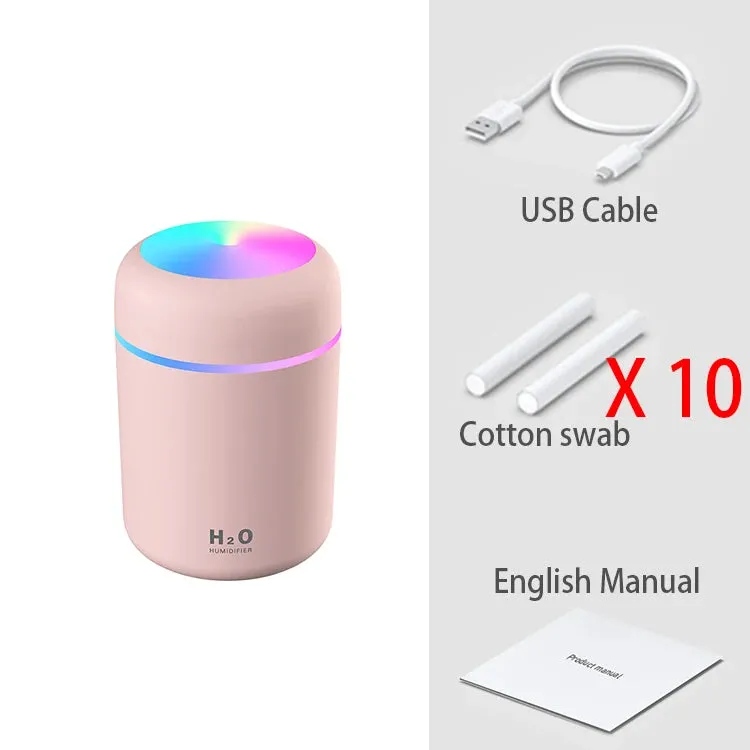 300ml Portable Mini USB Aroma Diffuser - Ideal for Bedroom, Home, Car & Office Atmosphere Enhancement!