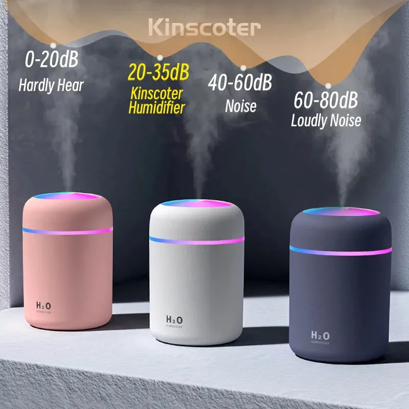 300ml Portable Mini USB Aroma Diffuser - Ideal for Bedroom, Home, Car & Office Atmosphere Enhancement!