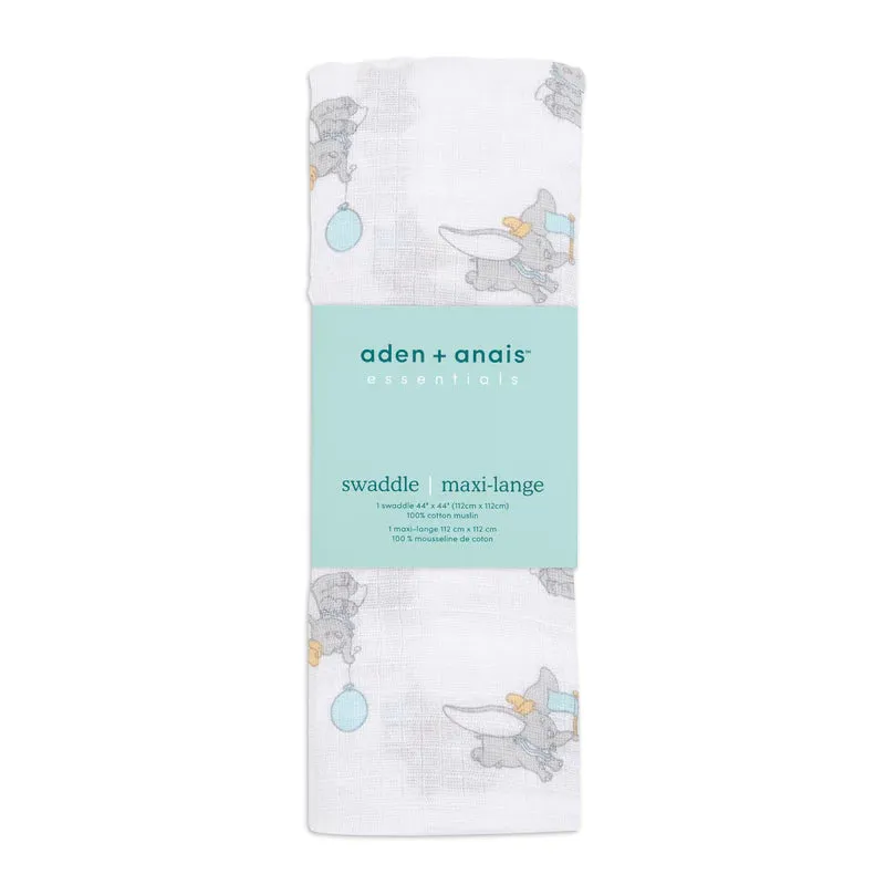 Aden And Anais Essential Disney Classic Single Swaddle - Dumbo New Heights