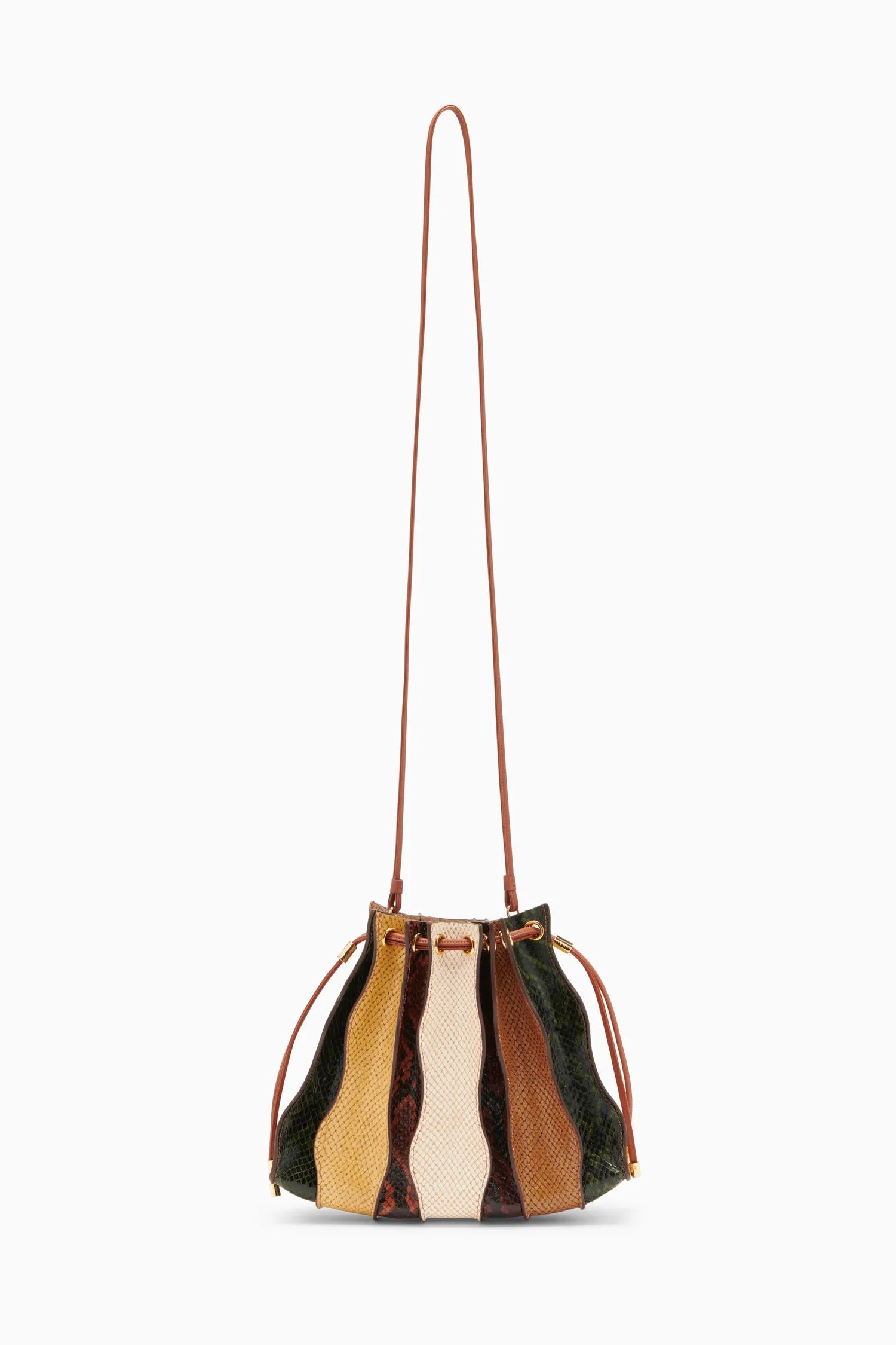 Adria Pleated Wave Crossbody - Agate