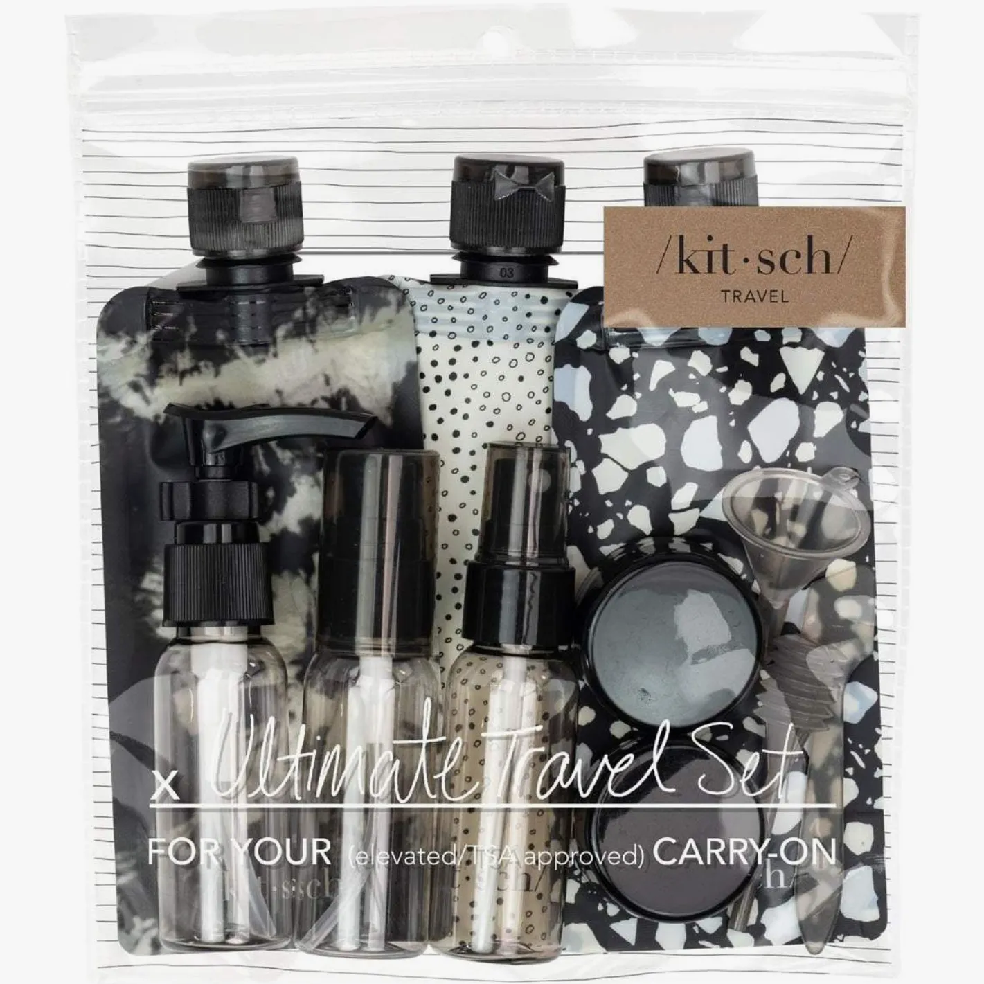 Black & Ivory Ultimate Refillable Travel Set