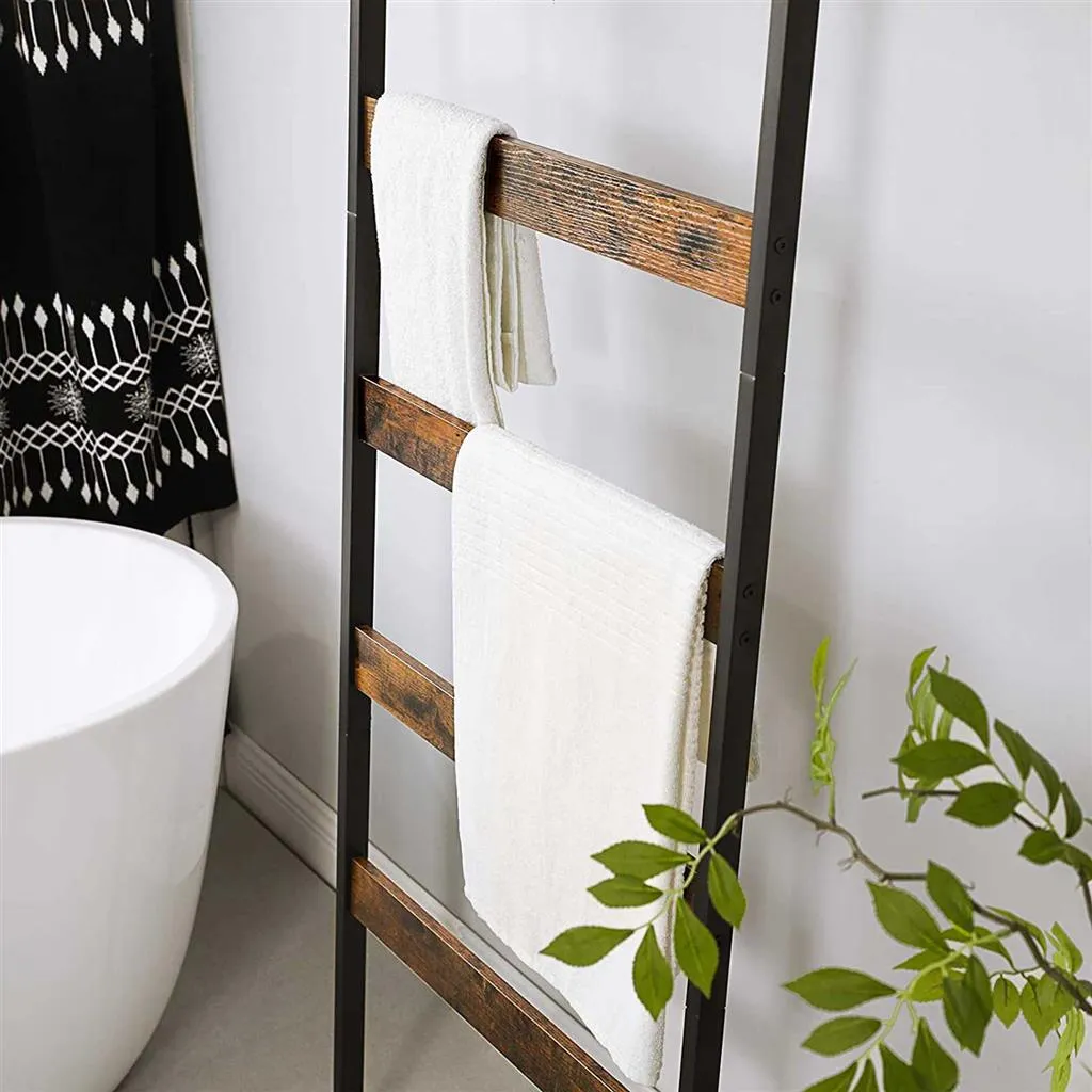 Blanket Ladder Wall-Leaning Shelf