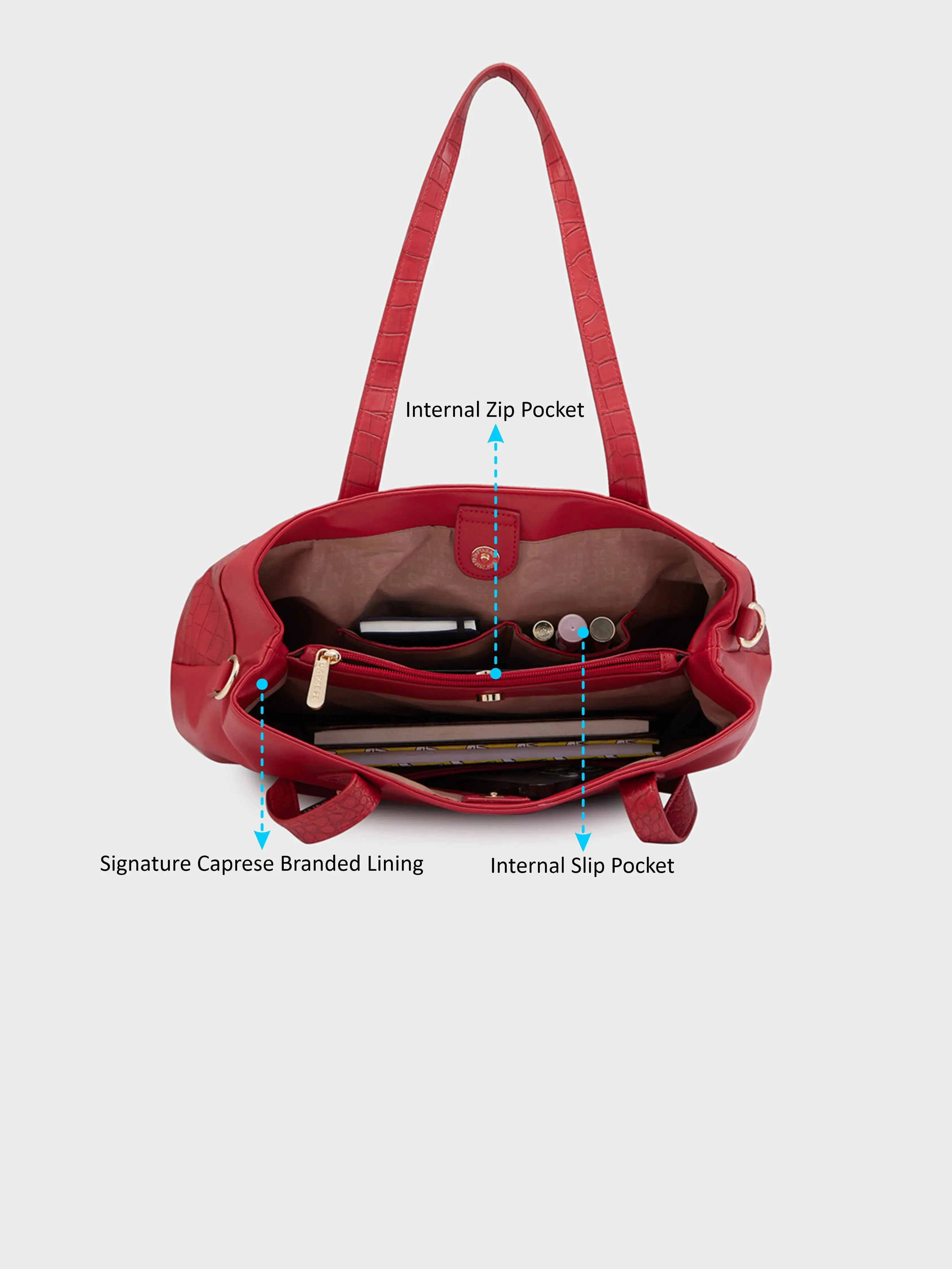 Caprese Cabo Tote Large Red