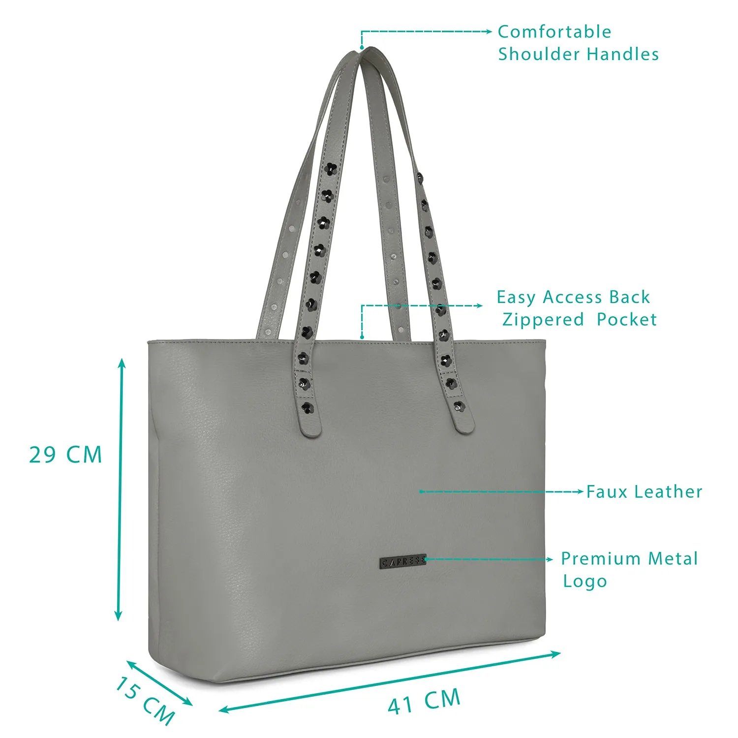 Caprese Merona Tote Large Grey