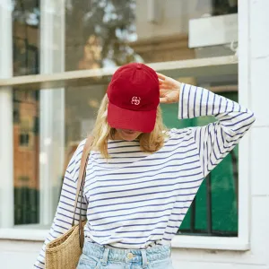 Ceres Monogram Cap - Deep Red