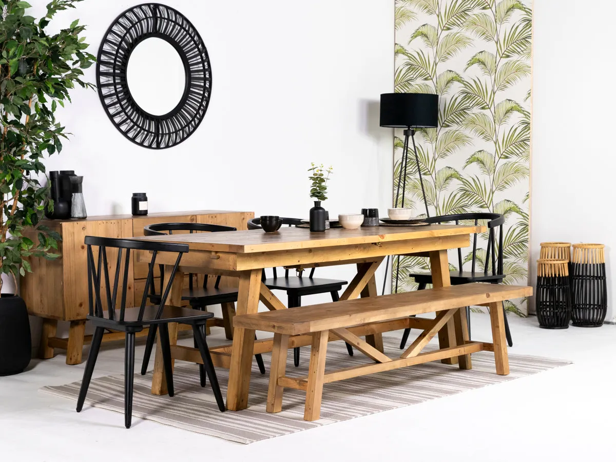 Como Extendable Dining Table (180cm - 240cm) & Bogart Dining Chairs