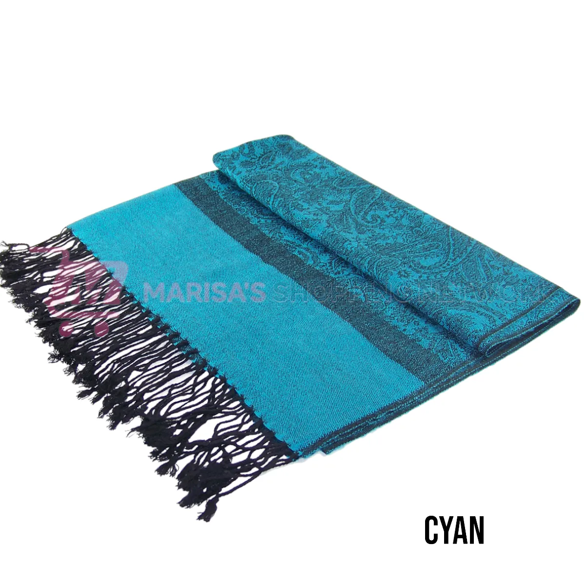 CS All Paisley Colored Pashmina Scarves