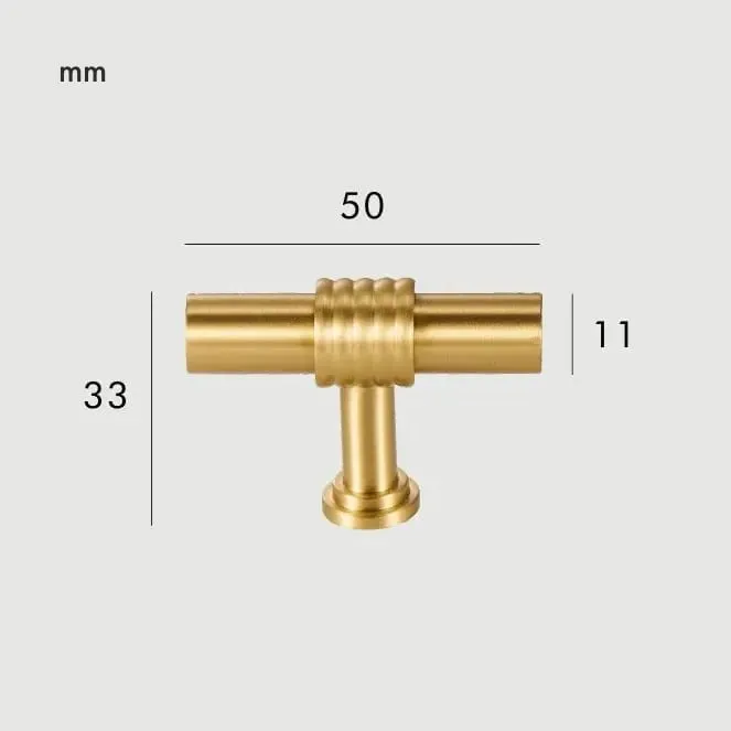 GROVE Solid Brass T-Bar