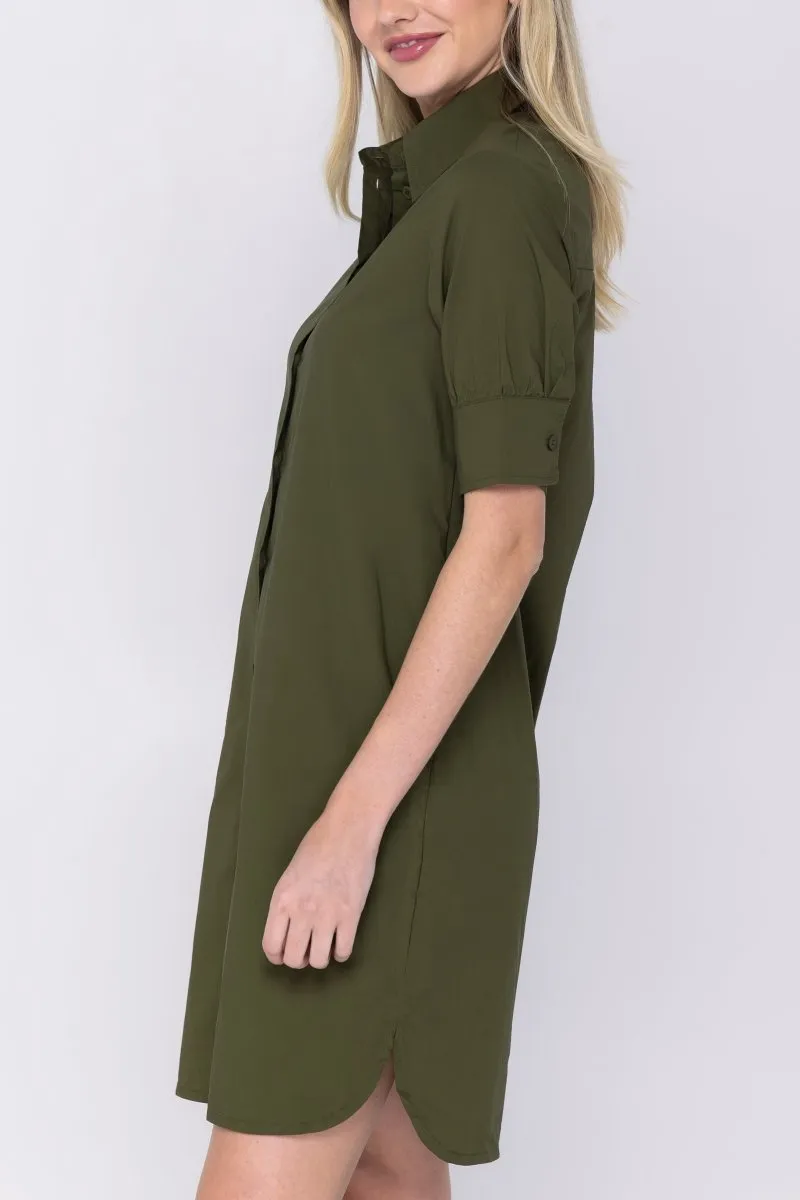 LAILA DRESS (OLIVE) 38"