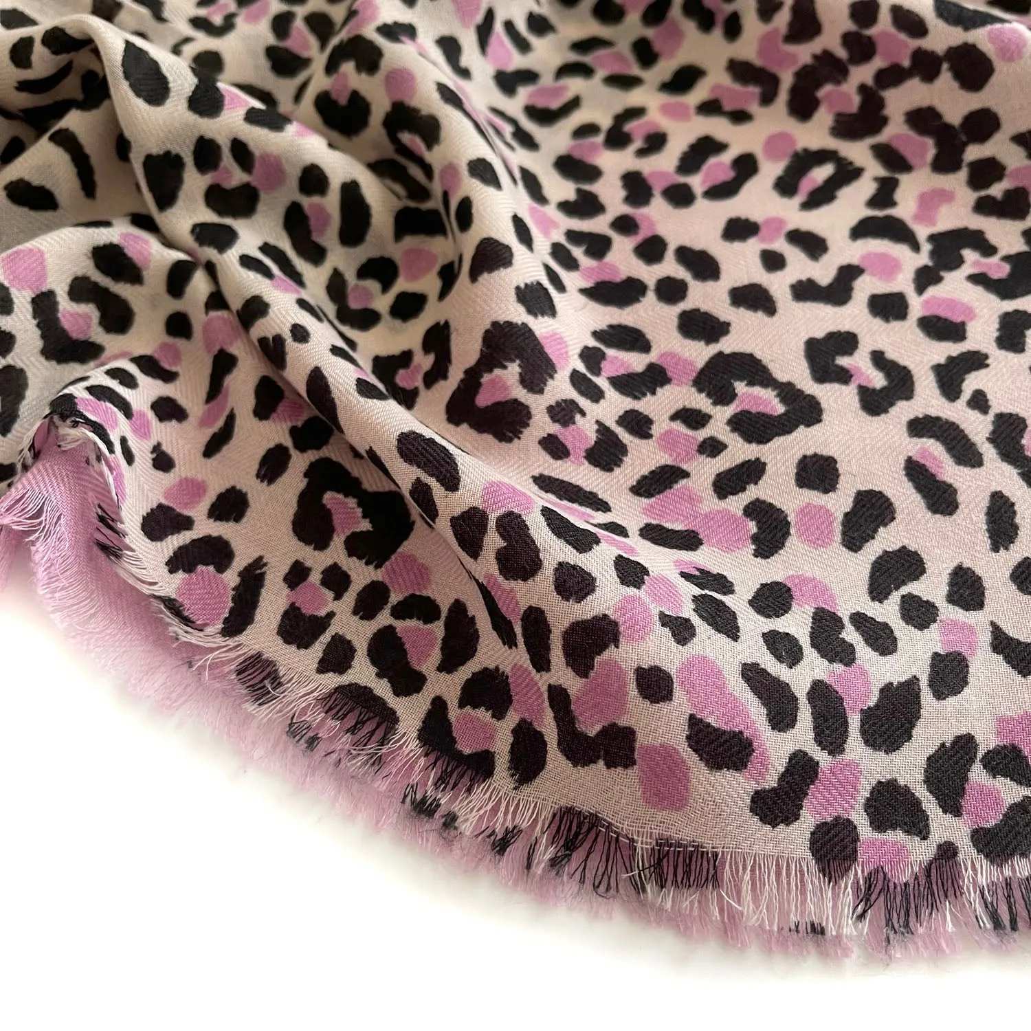 LARGE LILAC TIGER AND LEOPARD PRINT SHAWL SCARF