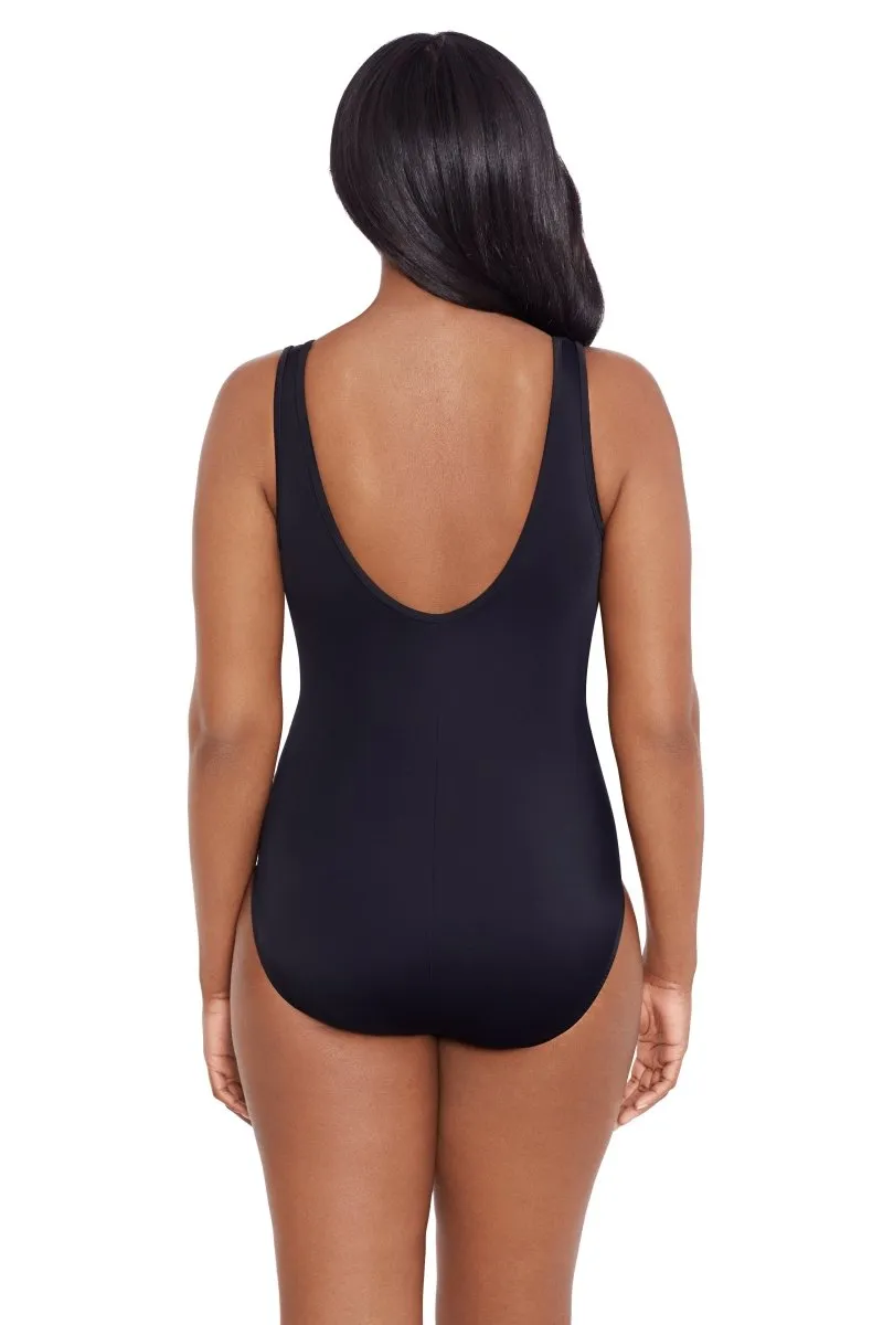 LONGITUDE NIGHT GALA MESH HIGH NECK ONE PIECE