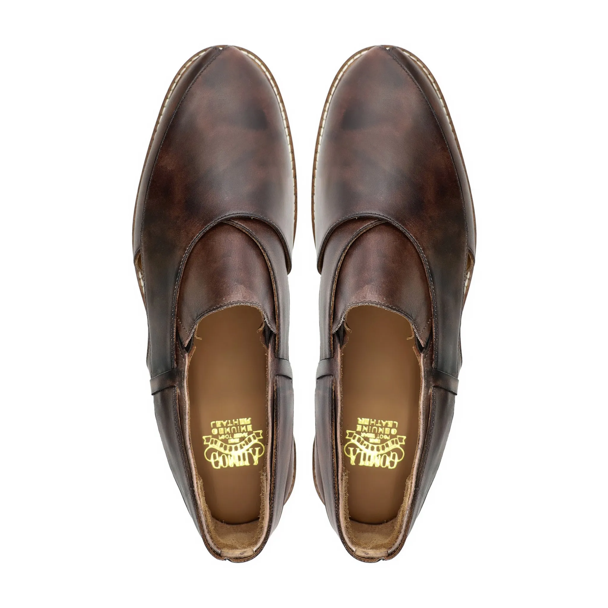 Mandarin - Men's Burnished Brown Calf Leather