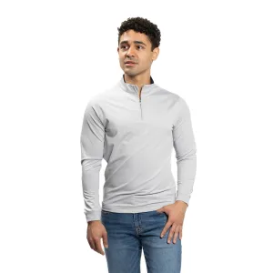 Performance Quarter Zips - Light Grey