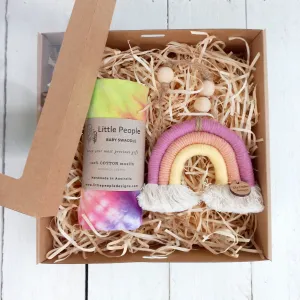 Rainbow Baby Gift Box - Hand dyed Rainbow