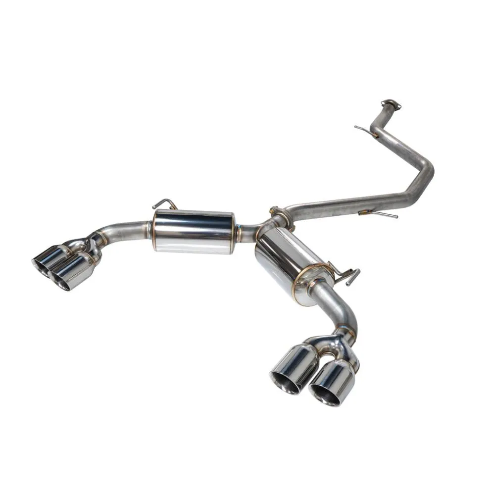 Remark 2019  Toyota Corolla Hatchback Quad-Exit Cat-Back Exhaust Stainless Steel (remRK-C4063T-01)