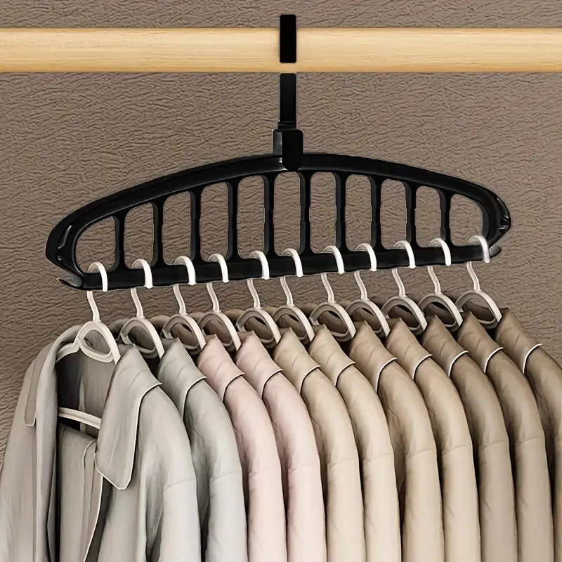 SpaceSaving Multihole Hangers Foldable Heavy Duty Clothes Organizer