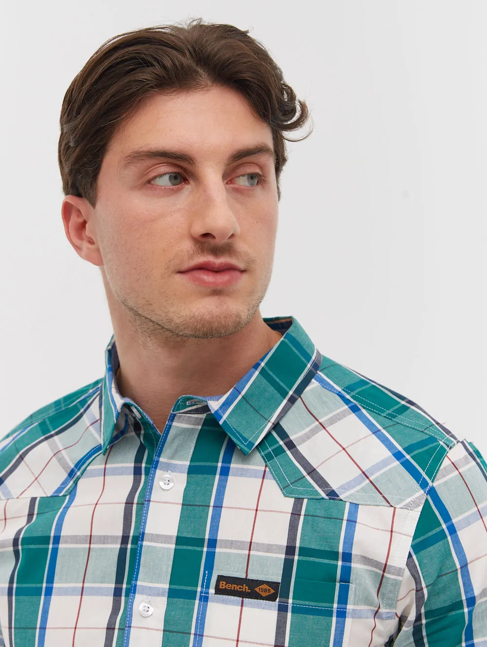 Stavo Short Sleeve Check Shirt