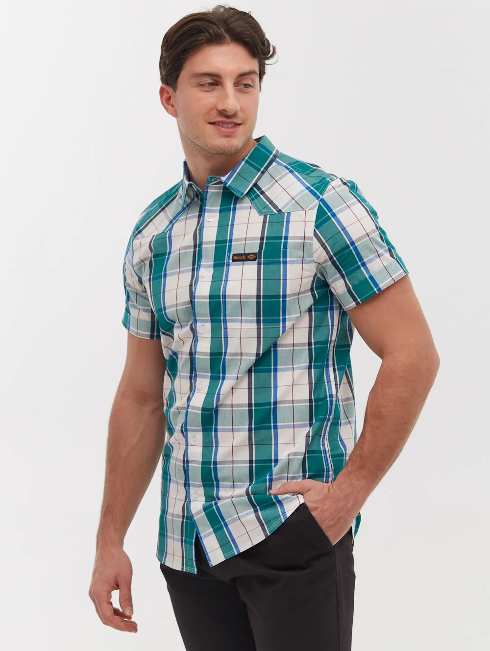 Stavo Short Sleeve Check Shirt